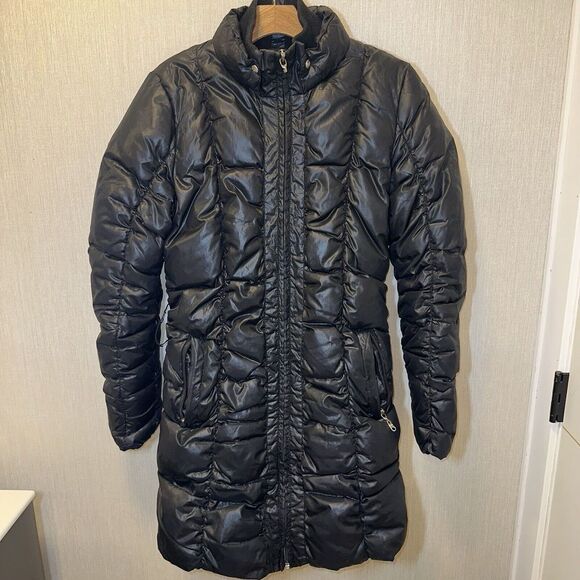 Mud Australia Jackets & Blazers - UGG WOMEN PUFFER LONG PARKA JACKET COAT 80/20 Down Black Size Small No Belt